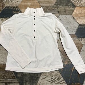 Athleta ribbed mock neck top